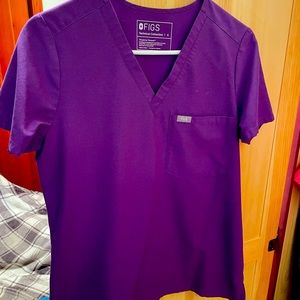 Figs Ultraviolet Small Catarina Scrub Top